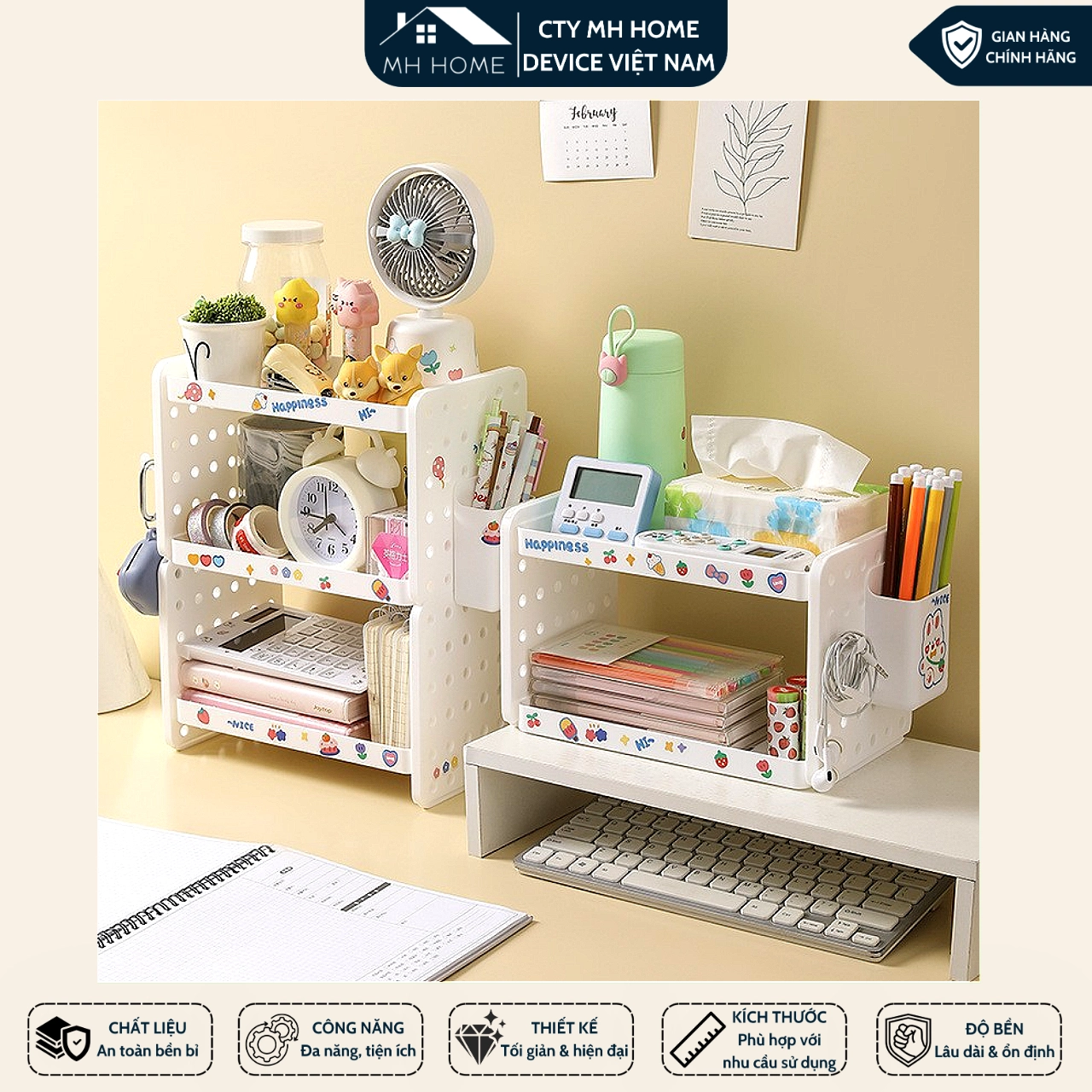Kệ Đựng Đồ Đa Tầng Để Bàn – Kệ Nhựa Sắp Xếp Mỹ Phẩm, Đồ Dùng Cá Nhân, Văn Phòng Phẩm