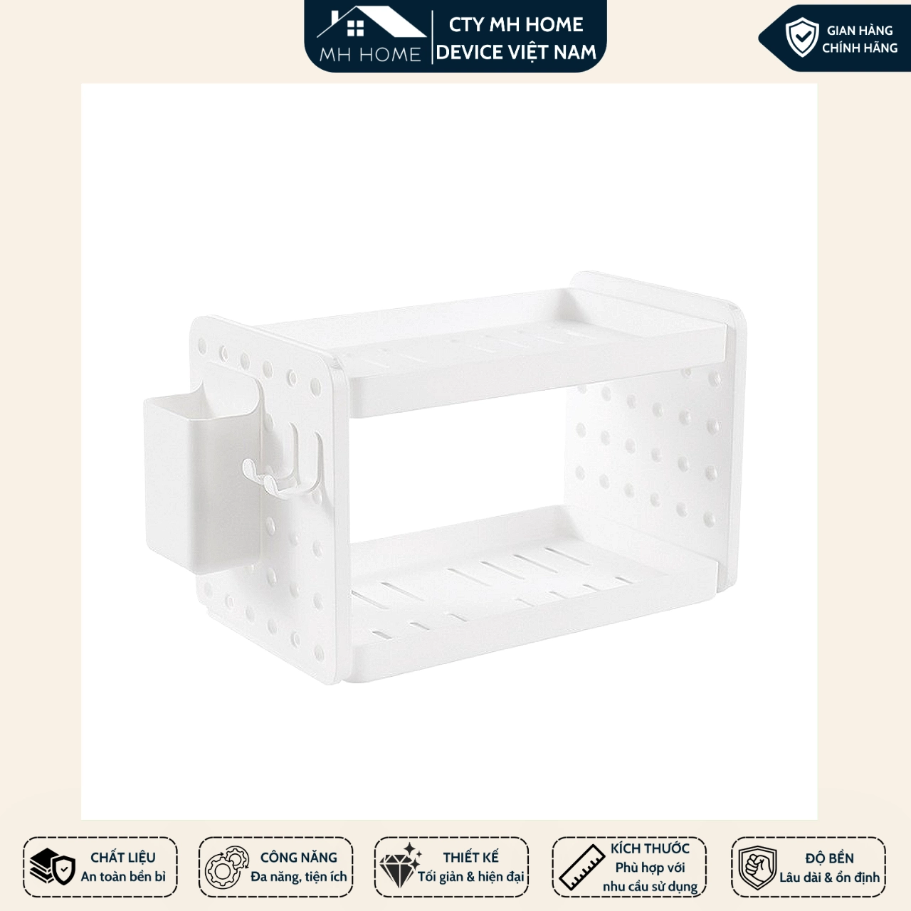 Kệ Đựng Đồ Đa Tầng Để Bàn – Kệ Nhựa Sắp Xếp Mỹ Phẩm, Đồ Dùng Cá Nhân, Văn Phòng Phẩm